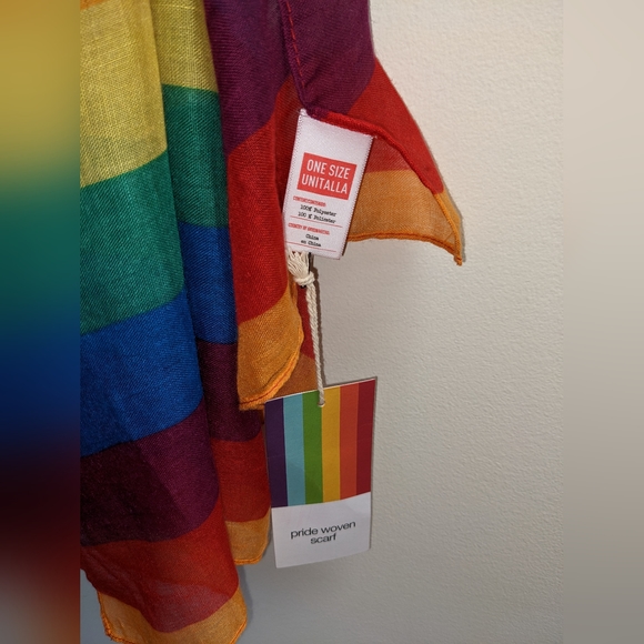 NWT WOKEN RAINBOW SCARF - Picture 5 of 7